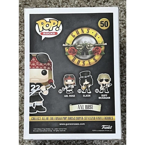 AXL ROSE Guns N Roses Funko POP Rocks 50 Collectible Vinyl Figure - Picture 3 of 6